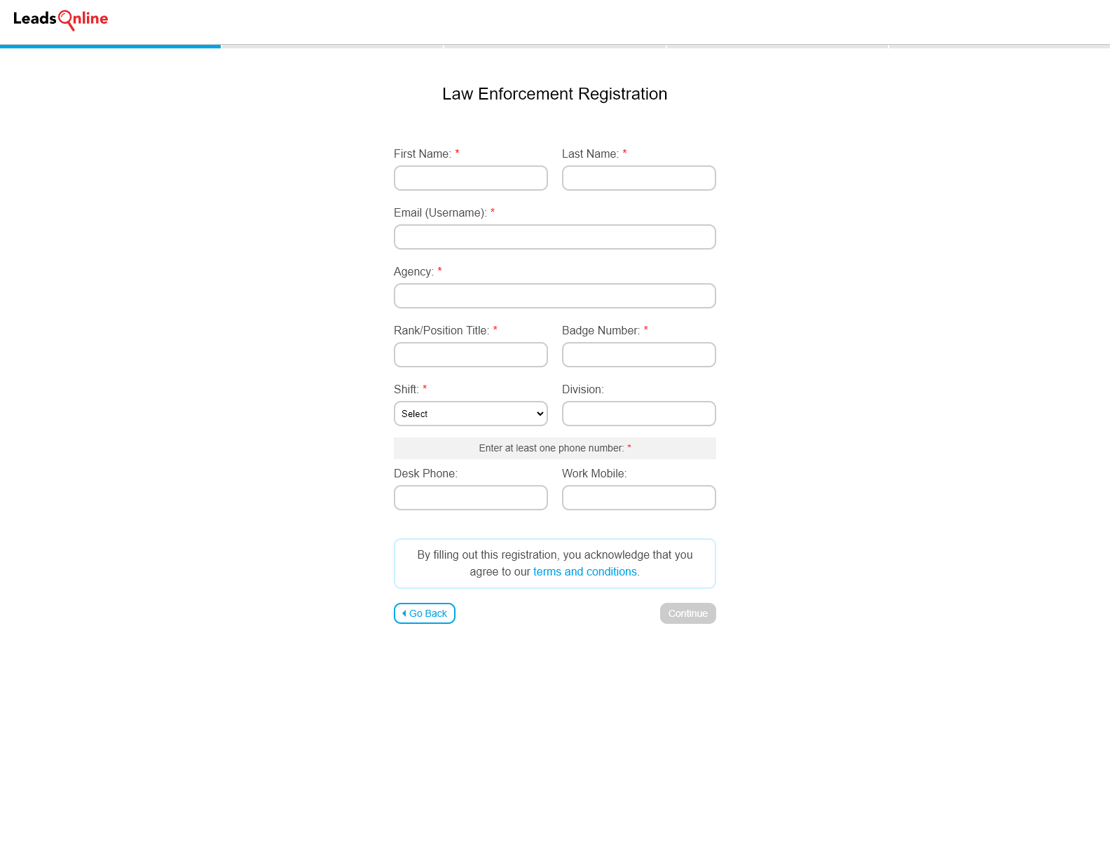 LeadsOnline Updated User Registration